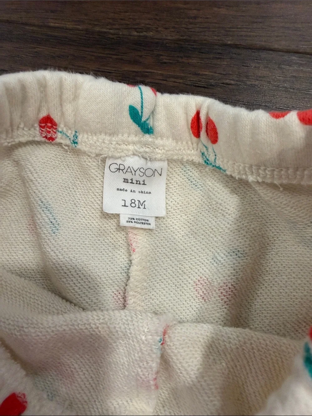Grayson Mini Cherry Print Kids Matching Set Size 18 Months - C39-154